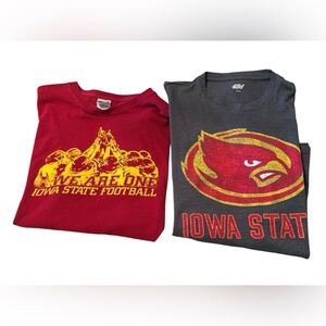 Two Mens Iowa State T Shirts Size Large